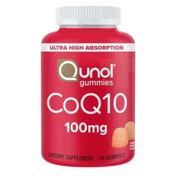 Qunol CoQ10 Gummies by Qunol, 100 mg, Delicious Gummy Supplements, Helps Support Heart Health, 60 ct