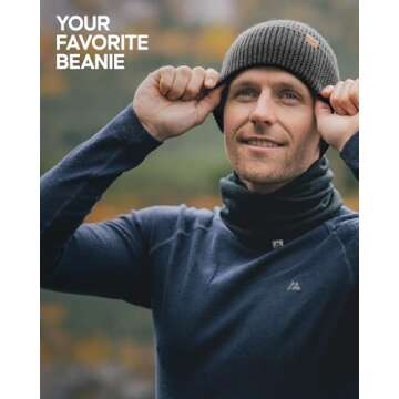 DANISH ENDURANCE Merino Wool Beanie Unisex Winter Hat