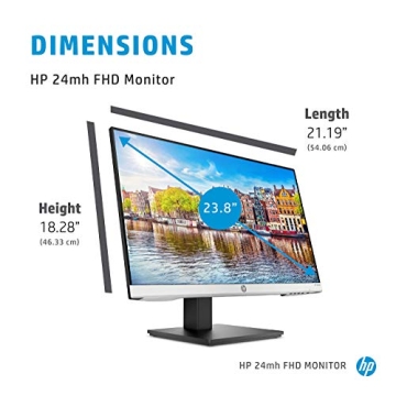 HP 24mh FHD Monitor with 23.8-Inch IPS Display