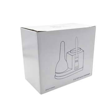 Big Horn 19040 30-Ounce Glue Container with Brush, White