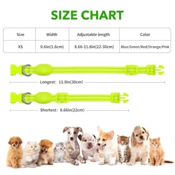 LED Rechargeable Light Up Dog Collar for Safety