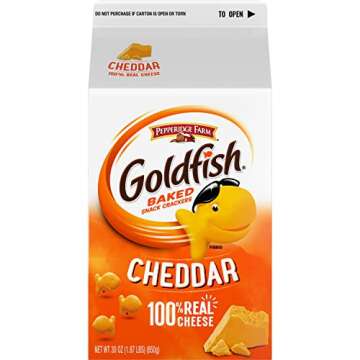 Goldfish Cheddar Crackers, Snack Crackers, 30 oz carton