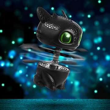 Dreamworks Dragons, Flying Toothless Interactive Dragon with Lights and Sounds, for Kids Aged 6 and up