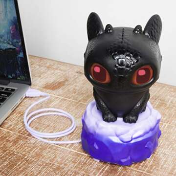 Dreamworks Dragons, Flying Toothless Interactive Dragon with Lights and Sounds, for Kids Aged 6 and up