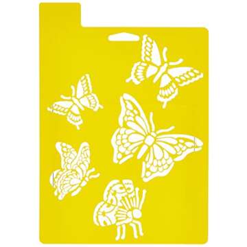 Delta Creative Stencil Mania Stencil - 7x10-Inch Butterfly Design