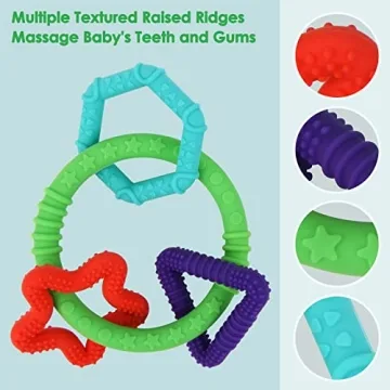 Food-Grade Silicone Baby Teething Toys for Comfort