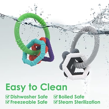 Food-Grade Silicone Baby Teething Toys for Comfort