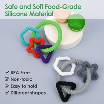 Food-Grade Silicone Baby Teething Toys for Comfort
