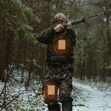 WORLD-BIO Body Warmers for Cold Weather, Hot Hands Body Warmers with Adhesive Backing Long Lasting Safe Natural Odorless Air Activated Disposable - Up to 12 Hours of Heat - 20 Packs