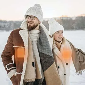 WORLD-BIO Body Warmers for Cold Weather, Hot Hands Body Warmers with Adhesive Backing Long Lasting Safe Natural Odorless Air Activated Disposable - Up to 12 Hours of Heat - 20 Packs