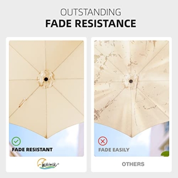 Wikiwiki 9 FT Patio Umbrella with Tilt and Crank System