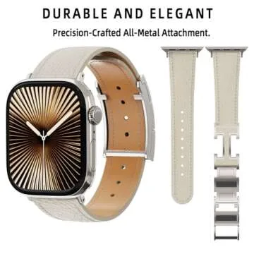 Leather Magnetic Watch Band Compatible with Apple Watch Ultra Band 49mm 46mm 45mm 44mm 42mm 41mm 40mm 38mm,Designer Replacement Strap for Women Men iWatch Ultra 2/Ultra/SE/Series 9/8/7/6/5/4/3/2/1
