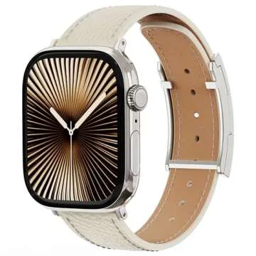 Leather Magnetic Watch Band Compatible with Apple Watch Ultra Band 49mm 46mm 45mm 44mm 42mm 41mm 40mm 38mm,Designer Replacement Strap for Women Men iWatch Ultra 2/Ultra/SE/Series 9/8/7/6/5/4/3/2/1