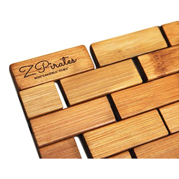 Bamboo Bath Mat - Portable & Stylish Bathroom Essential