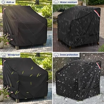 KylinLucky Waterproof Patio Chair Covers 32W x 37D x 36H