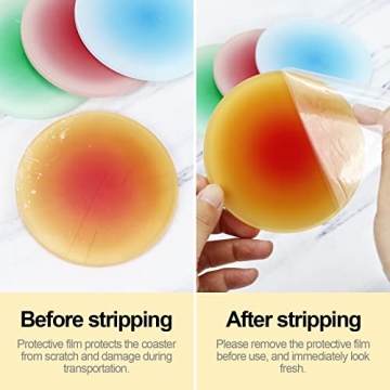 Colorful Acrylic Coaster Set for Stylish Table Protection