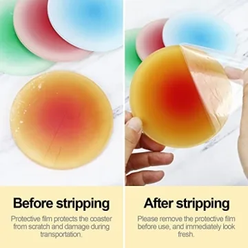 Colorful Acrylic Coaster Set for Stylish Table Protection