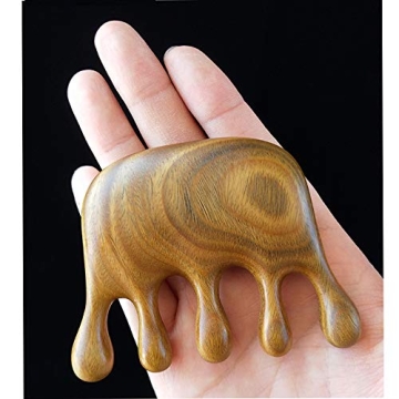 Natural Green Sandalwood Comb No Static Scalp Massage Hair Care