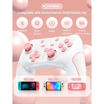 Matbip Switch pro controller, Wireless Pro Controller for Switch/Switch Lite/Switch OLED, switch con...