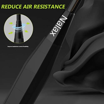 Nalax Badminton Set: 2 Player Carbon Fiber Rackets & Shuttlecocks