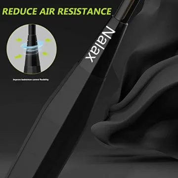 Nalax Badminton Set: 2 Player Carbon Fiber Rackets & Shuttlecocks