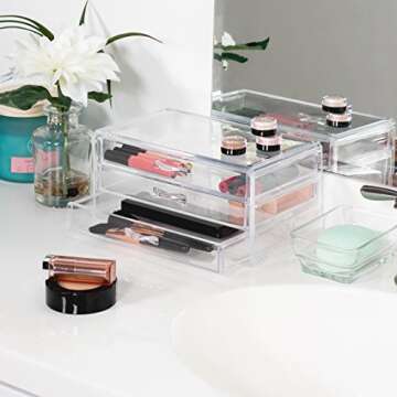 Richards Homewares 3-Drawer Acrylic Organizer - Chic Storage Solution