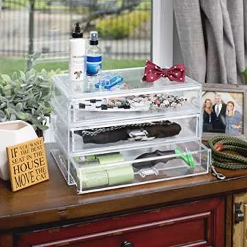 Richards Homewares 3-Drawer Acrylic Organizer - Chic Storage Solution
