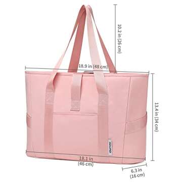 Moyaqi Yoga Tote Bag with Water Bottle Pockets Gym Bag with Yoga Mat Strap Weekender Bags for Women Men