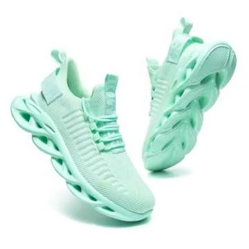 GSLMOLN Womens Mint Green Tennis Shoes 5-5.5