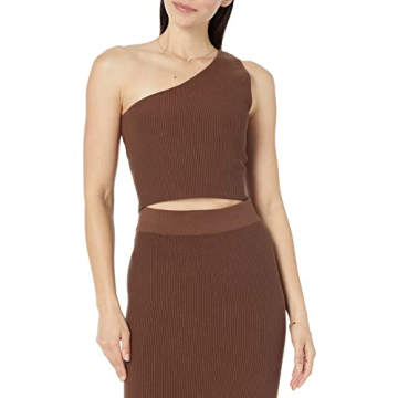 The Drop Women's Kofi Asymmetrical Cropped Sweater - Eco-Friendly Chic