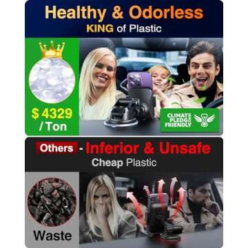 VANMASS 【85+LBS Strongest Suction & Military-Grade 2025 Ultimate Car Phone Mount【Patent & Safety Certs】 Cell Phone Holder Truck Stand for Dashboard Windshield Vent for iPhone 16 15 Pro Max 14 Samsung