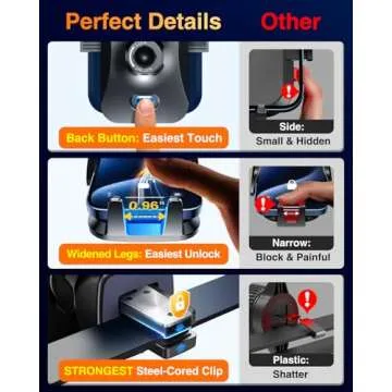 VANMASS 【85+LBS Strongest Suction & Military-Grade 2025 Ultimate Car Phone Mount【Patent & Safety Certs】 Cell Phone Holder Truck Stand for Dashboard Windshield Vent for iPhone 16 15 Pro Max 14 Samsung