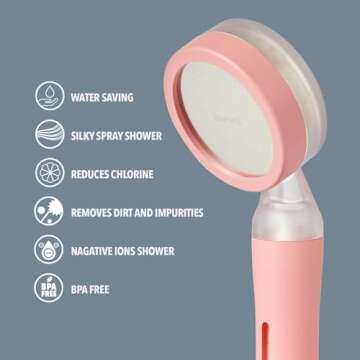 Barumi Pluo Handheld Shower Head with Vitamin C Filter