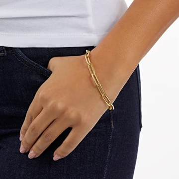 14K Gold Plated Chunky Chain Link Bracelet for All Occasions