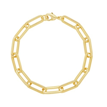 14K Gold Plated Chunky Chain Link Bracelet for All Occasions