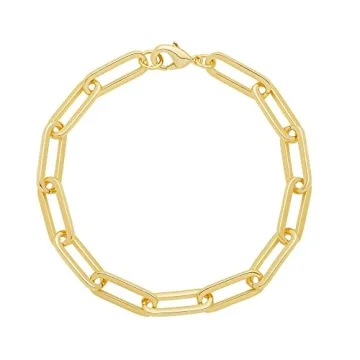 14K Gold Plated Chunky Chain Link Bracelet for All Occasions