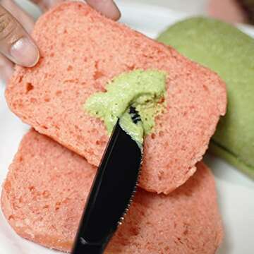 Durable Black Plastic Knives for Events - Pack of 100