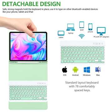 iPad Pro 12.9 inch Case with Keyboard for Apple Devices