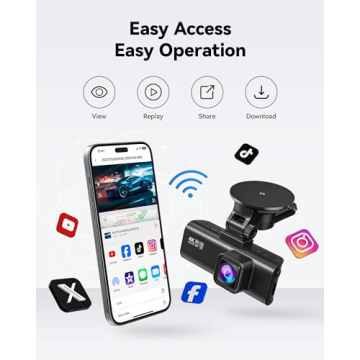 4K/2.5K REDTIGER Dash Cam with Wi-Fi & GPS