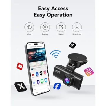 4K/2.5K REDTIGER Dash Cam with Wi-Fi & GPS