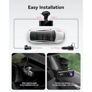 4K/2.5K REDTIGER Dash Cam with Wi-Fi & GPS