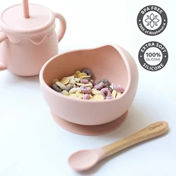 Ginburgh Baby Feeding Set - Safe Silicone Utensils for Toddlers