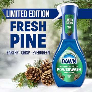 Dawn Powerwash Spray, Dish Soap, Dishwashing Liquid, Cleaning Supplies, Fresh Pine, 1 Starter Kit, 1...