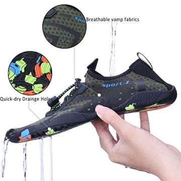 PENGCHENG Quick-Dry Water Shoes for Aqua Activities