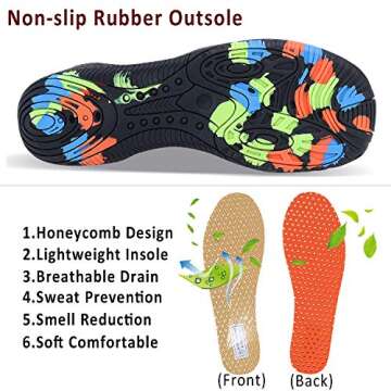 PENGCHENG Quick-Dry Water Shoes for Aqua Activities