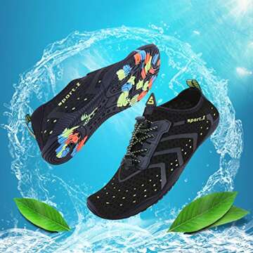PENGCHENG Quick-Dry Water Shoes for Aqua Activities