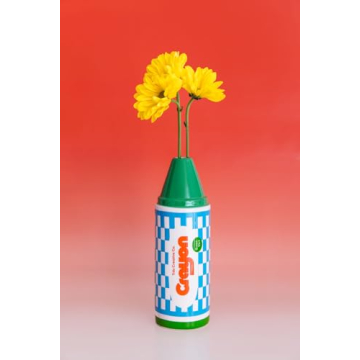 ban.do Green Crayon Decorative Vase for Fun Home Decor
