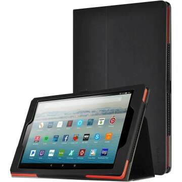 Fire HD 10 Tablet Case - Slim Synthetic Leather Cover