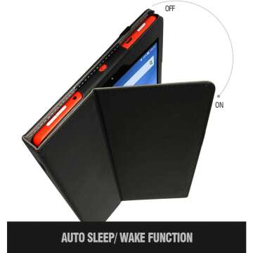 Fire HD 10 Tablet Case - Slim Synthetic Leather Cover