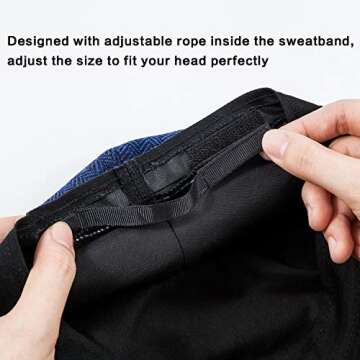 LADYBRO Mens Flat Cap Irish Cap - 90's Hat Grey Golf Hats Hunting Ivy Hat Accessories for Men